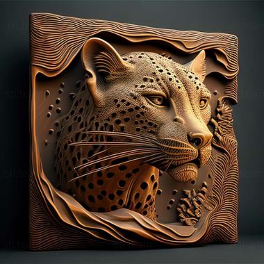 3D модель Псевдакантикус леопардовый (STL)